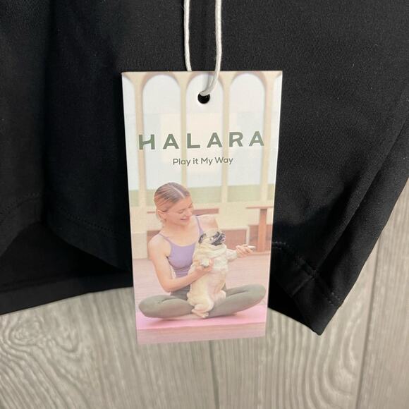 Halara Patitoff 2.0 Pet Hair Resistant Padded Cropped Yoga Cami in Black S NWT - Picture 8 of 10
